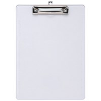 5 Star A4 Durable Plastic Clipboard - Clear