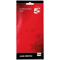 5 Star Multipurpose Sticky Tack, Blue, 140g, Pack of 12