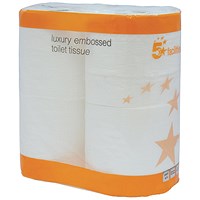 5 Star Toilet Tissue, 1-Ply, 240 Sheets Per Roll, Pack of 40 5 Star Toilet Tissue, 1-Ply, 240 Sheets Per Roll, Pack of 40