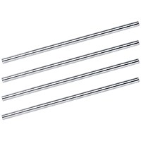 5 Star Letter Tray Risers, 152mm Clearance, Chrome Plated, Pack of 4