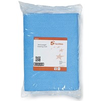 5 Star Heavy-duty Cloths, Anti-microbial, Blue, Pack of 25