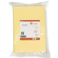 5 Star Heavy-duty Cloths, Anti-microbial, Yellow, Pack of 25 5 Star Heavy-duty Cloths, Anti-microbial, Yellow, Pack of 25