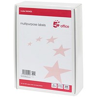 5 Star Multipurpose Laser Labels, 16 per Sheet, 99x34mm, White, 8000 Labels 5 Star Multipurpose Laser Labels, 16 per Sheet, 99x34mm, White, 8000 Labels