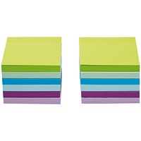 5 Star Sticky Notes, 76x76mm, Neon & Pastel Mix, Pack of 12 x 100 Notes 5 Star Sticky Notes, 76x76mm, Neon & Pastel Mix, Pack of 12 x 100 Notes