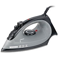 Sherwood 1200W Steam Iron with Fitted Plug Black 2556 Sherwood 1200W Steam Iron with Fitted Plug Black 2556