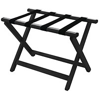 York Wooden Luggage Rack Black