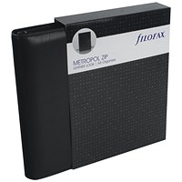 Filofax Metropol Organiser, Zip-fastening, A5, Black