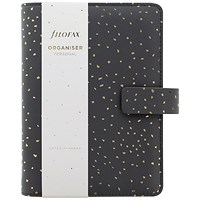 Filofax Personal Confetti Organiser, Charcoal