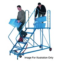 Fort Easy Slope Platform Steps Powder Coated 3 Tread MS9103M