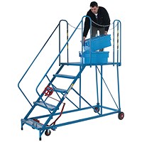 Fort Easy Slope Platform Steps Powder Coated 4 Tread MS9104M