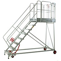 Fort Easy Slope Platform Steps Galvanised 5 Tread MS9105G