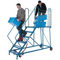 Fort Easy Slope Platform Steps Powder Coated 6 Tread MS9106M