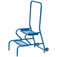 Fort Stable Steps 2 Step with Handrail and Wheels Painted GS3112M