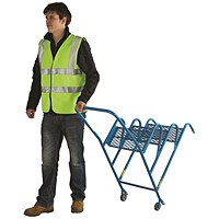Fort Stable Steps 3 Step with Handrail and Wheels Painted GS3112M