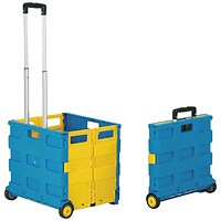 Proplaz Blue and Yellow Large Folding Box Truck GI041Y