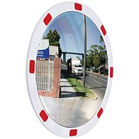 Premium Reflective Circular Traffic Mirror 600mm Diameter with Fixings