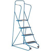 Climb-It Tilt N Pull Steps, 4 Tread, Blue