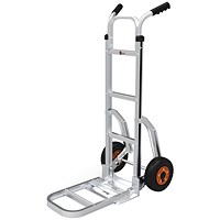 GPC Centaur Aluminium Sack Truck with Fixed Folding Toe Plate and Sliders GI827P