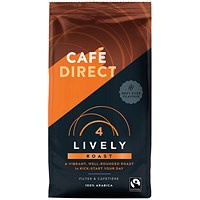 Cafedirect Lively Roast Ground Coffee 227g