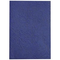 GBC Antelope Binding Covers, 250gsm, A4, Leathergrain, Royal Blue, Pack of 100