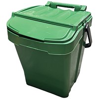 Kitchen Waste Bin with Lid 40 Litre Green
