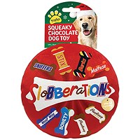 Christmas Chocolate Box Squeaky Dog Toy