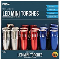 Mini Super Bright LED Torches Assorted Pack of 24 ELE1638