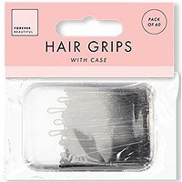 Forever Beautiful Hair Grips with Case x60 Black Pack of 48