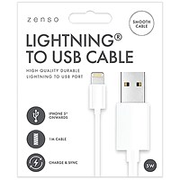 Lightning to USB Port Cable 1m White Pack of 24