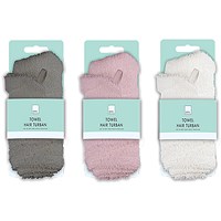 Forever Beautiful Towel Hair Turban Assorted Pack of 24