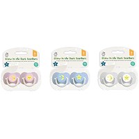 Glow in the Dark Soothers/Dummies, Twin Pack, Assorted, Pack of 24
