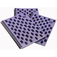 Europa Splash Notebooks, A5, Ruled & Perforated, 160 Pages, Purple, Pack of 3 Europa Splash Notebooks, A5, Ruled & Perforated, 160 Pages, Purple, Pack of 3
