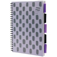 Europa Splash Project Book, A4, Ruled & Perforated, 200 Pages, Purple, Pack of 3 Europa Splash Project Book, A4, Ruled & Perforated, 200 Pages, Purple, Pack of 3