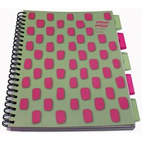 Europa Splash Project Book, A4, Ruled & Perforated, 200 Pages, Pink, Pack of 3 Europa Splash Project Book, A4, Ruled & Perforated, 200 Pages, Pink, Pack of 3