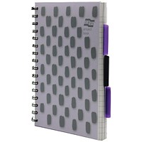 Europa Splash Project Book, A5, Ruled & Perforated, 200 Pages, Purple, Pack of 3 Europa Splash Project Book, A5, Ruled & Perforated, 200 Pages, Purple, Pack of 3