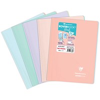 Clairefontaine Koverbook Blush Wirebound Notebook, A4, Ruled, 160 Pages, Assorted, Pack of 5