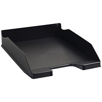 Exacompta Forever Recycled Self-stacking Letter Tray, Black