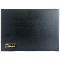 Guildhall Loose-Leaf Visitors Book, 3-Ring Binder, 50 Sheets