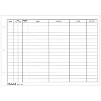 Guildhall Refill for Loose-Leaf Visitors Book, 50 Sheets