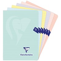 Clairefontaine Mimesys Notebook, A5, Ruled, 96 Pages, Assorted, Pack of 10 Clairefontaine Mimesys Notebook, A5, Ruled, 96 Pages, Assorted, Pack of 10
