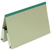 Guildhall Double Pocket Wallet, 315gsm, A4/Foolscap, Green, Pack of 25