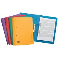 Exacompta Transfer Files, 285gsm, Foolscap, Assorted, Pack of 25