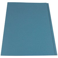 Guildhall Square Cut Folders, 315gsm, Foolscap, Blue, Pack of 100