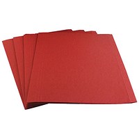 Guildhall Square Cut Folders, 315gsm, Foolscap, Red, Pack of 100