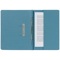 Guildhall Front Pocket Transfer Files, 285gsm, Foolscap, Blue, Pack of 25