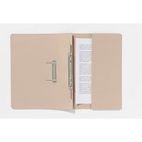 Guildhall Back Pocket Transfer Files, 285gsm, Foolscap, Buff, Pack of 25