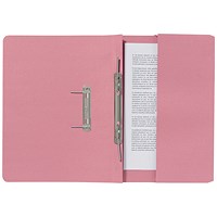 Guildhall Back Pocket Transfer Files, 285gsm, Foolscap, Pink, Pack of 25