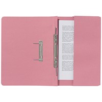 Guildhall Front Pocket Transfer Files, 285gsm, Foolscap, Pink, Pack of 25