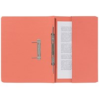 Guildhall Back Pocket Transfer Files, 285gsm, Foolscap, Orange, Pack of 25