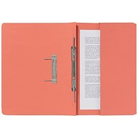 Guildhall Front Pocket Transfer Files, 285gsm, Foolscap, Orange, Pack of 25